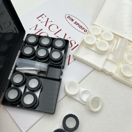 新款可爱多付装六副装美瞳盒隐形眼镜盒伴侣盒8085【图案混发】 商品图10