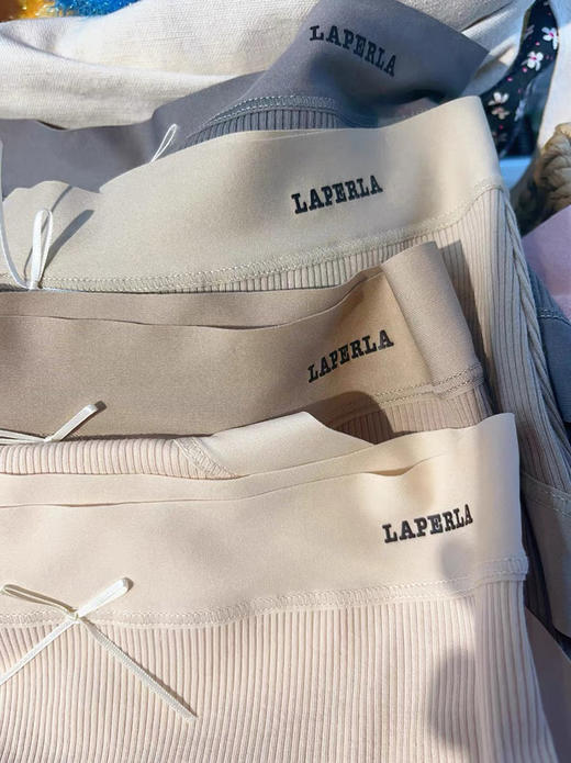 自留强推~贵妇lapのerla！2024秋冬高腰底裆7A抗菌裸感 螺纹内裤四条装 商品图8