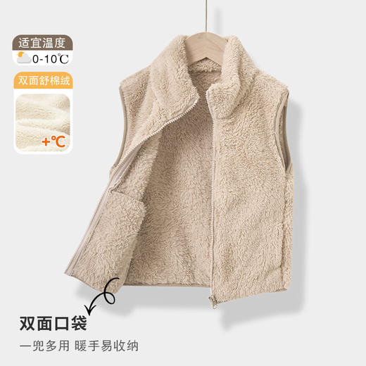 【珊瑚绒亲子装保暖外套】儿童秋冬加绒外套男女童长绒珊瑚绒上衣中大童保暖外套亲子装 商品图5