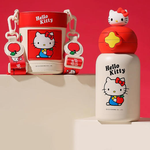 【一般贸易】杯具熊星辰双饮保温杯（公仔Hello Kitty） 600ML 商品图1