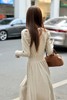 SIA SAYLOR 米灰色法式优雅蝴蝶结针织连衣裙 19785 商品缩略图7