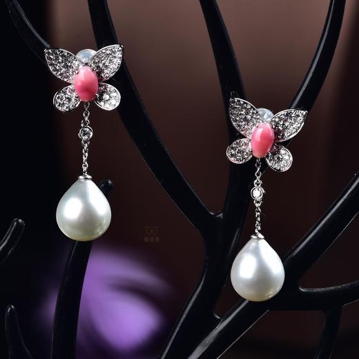 【蝶舞】海螺珠珍珠耳坠-ZZ12410017 商品图0