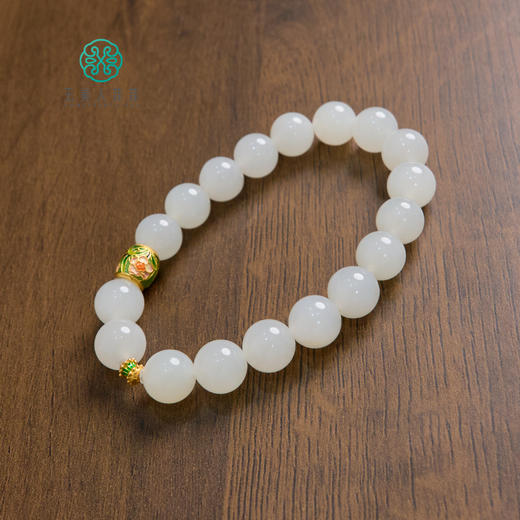 S925和田玉圆珠手串约9mm 商品图0