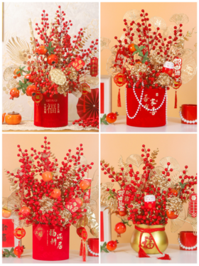 ♥️第一桶福气到【新年元宵花福桶合集】❗️满满福气“抱”回家🏠 新年到福气到🧧财气满满🧧 又是一年岁末，新年福桶摆出来，敬颂冬绥，平安喜乐，万事胜意。