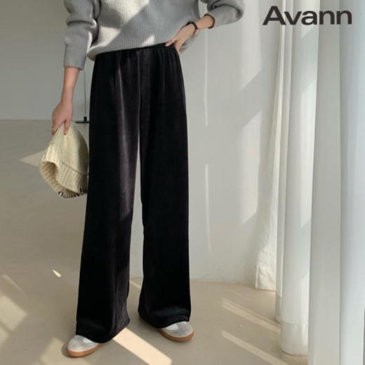 🌻【Avann铜氨绒云感阔腿裤5015】🌸 🔺 错落的明暗肌理，💕形成了流光四溢的丝绸光泽 🔺蓬松柔软，👊如云朵一样亲肤  商品图2