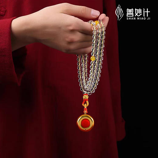 F善妙计纯铜智能三合一计数器念珠卡子充电计数器吊坠计数器戒指计数器 商品图5