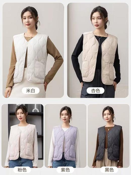 【99元/任选2件】慕莎雪棉羊毛马甲 女士秋冬保暖背心 加厚羊毛马甲上衣 商品图2