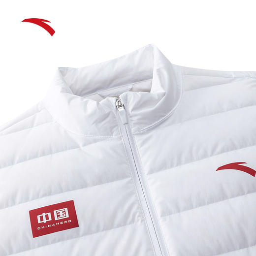 安踏中国队羽绒马甲男士2024冬季保暖鸭绒运动休闲背心152447925 商品图2