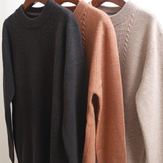 【LP同款】LPIUTY美利奴羊毛纯色绞花男士羊毛衫，秋冬足够温暖B058320（下单3-7天发货） 商品图8