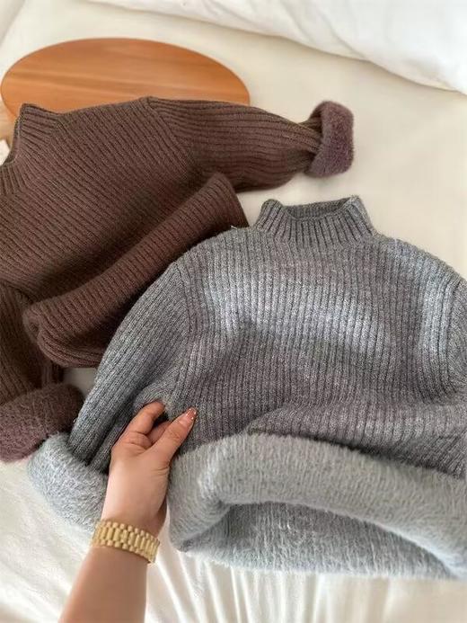 秋季亲子款羊绒衫儿童羊毛衫加厚双股男女童打底软糯保暖毛衣 商品图5