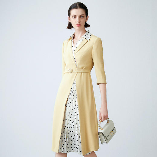 EITIE爱特爱春季新款气质时尚收腰拼接连衣裙7707412 商品图2