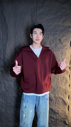 WY466秋冬季新款时尚个性假两件连帽卫衣休闲百搭情侣宽松上衣