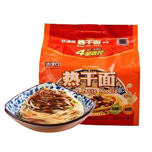大汉口 武汉风味麻辣非油炸热干面 102g*4袋/包 商品图2