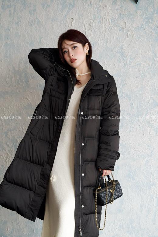【门店同款】ENJOY冬季从“绒”冬日长款简约腰带羽绒服 159860213 商品图5