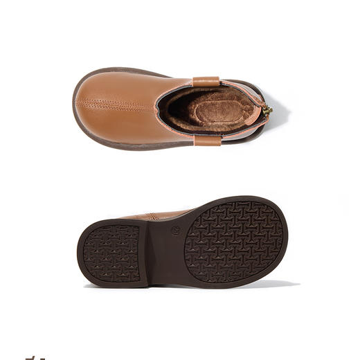 littletime女童24秋冬新款儿童短靴百搭公主靴文艺休闲靴子真皮靴 商品图1