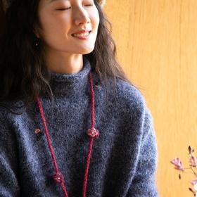 牧衣游 文艺复古手工钩花长项链百搭减龄 莓子【不支持会员折】