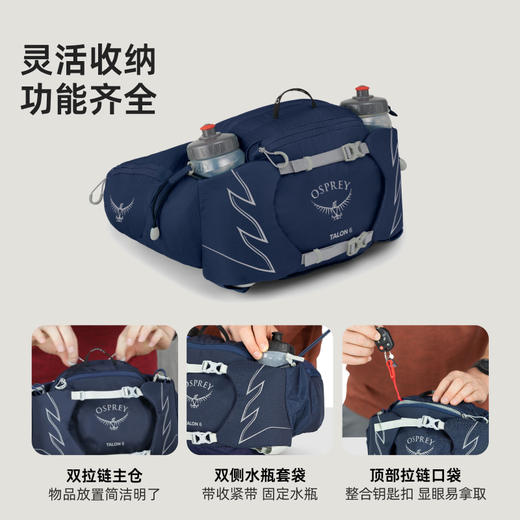 OSPREY Talon 6L魔爪腰包户外登山包轻质徒步旅行多功能旅行挎包 商品图3