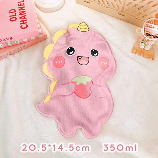 新品福利！15.9/1个！【萌趣恐龙！卡通注水热水袋】恐龙暖手宝，Q萌可爱。热水注入，舒适触感。持久保温，随身便携。少女心毛绒材质，让你暖心暖手，放飞自我！ 商品图4