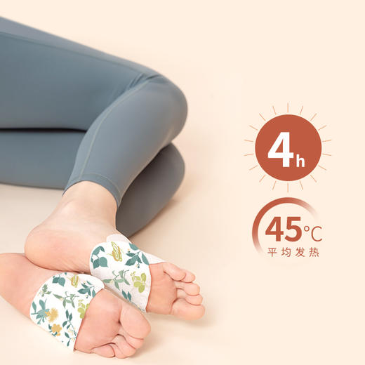 正安 温阳草本研磨 4小时恒温发热 九子包暖足贴  5袋/盒 商品图1
