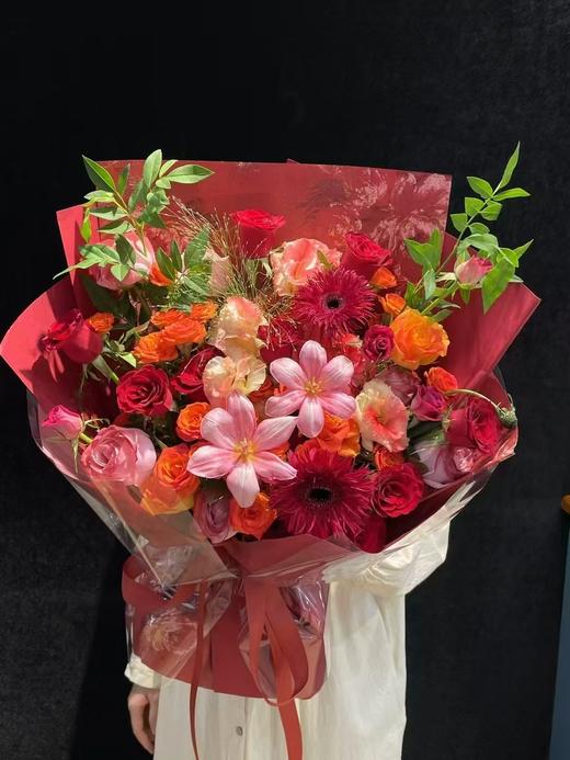 红色系混搭花束 商品图0