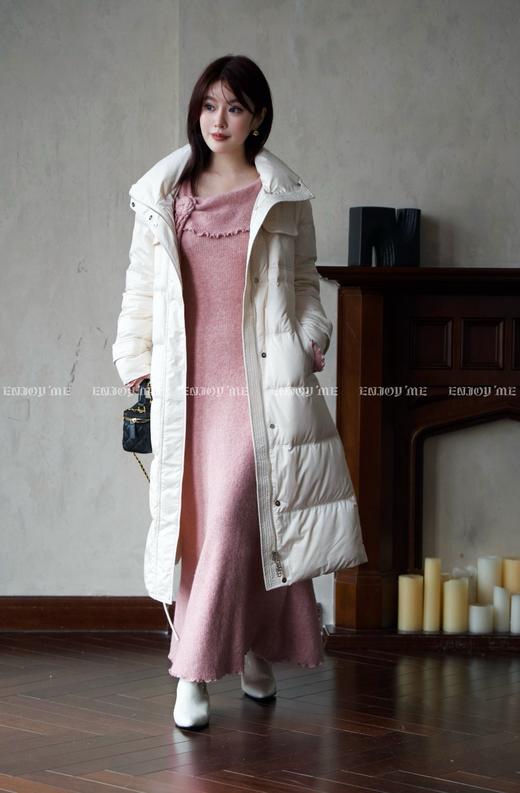 【门店同款】ENJOY冬季从“绒”冬日长款简约腰带羽绒服 159860213 商品图7