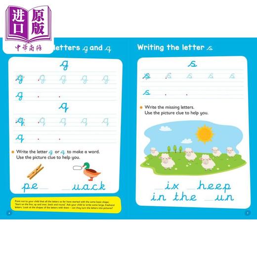 预售 【中商原版】Cursive Writing Ages 4+  柯林斯易学儿童：草书 4-5岁  英文学习 港台原版  商品图2