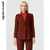 皮尔卡丹女装西装秋季简约焦糖色经典羊毛西服上衣P3356U3950C0
 商品缩略图0