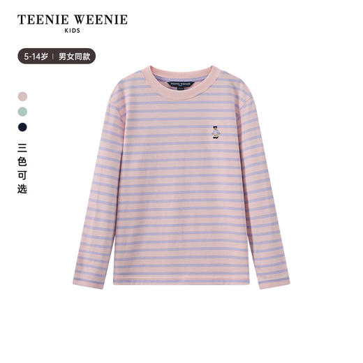 TeenieWeenie Kids小熊童装男女童休闲条纹长袖纯棉T恤TKLS256382H 商品图0