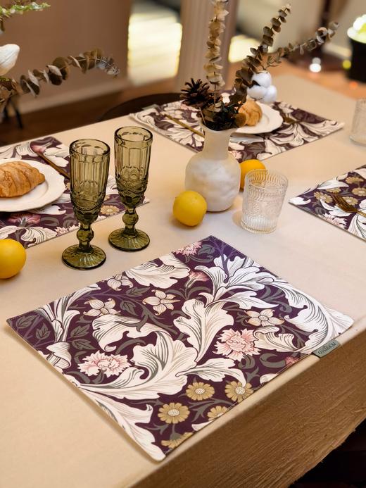 氛围感铁搭子❗️英国Morris经典名画系列茶巾桌旗！有从没见过的新花色❗️  ⭕️升级款双层茶巾✅经典画稿系列，三色可选  💰29元起独家秒杀，顶级艺术画作带回家！桌旗，还有新品纸巾抽 商品图6