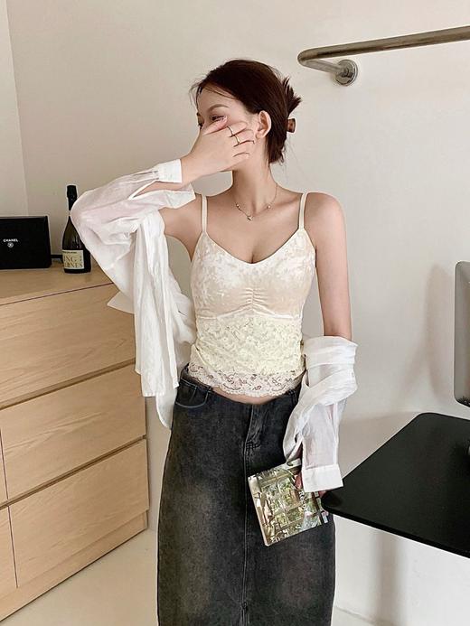 老米优品🎈3-5天！《法式复古温柔丝绒蕾丝吊带》性感纯欲！gao级感满屏溢出~~ 由内而外的舒适感～出镜率非常高喔 商品图3