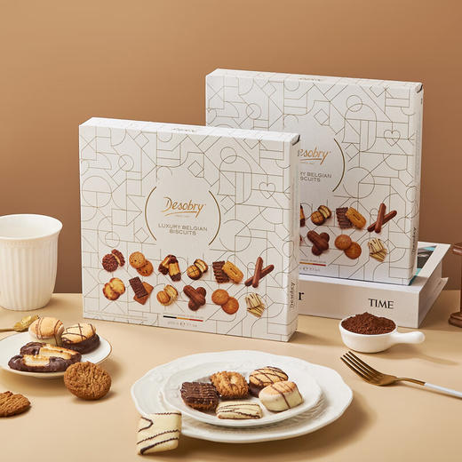 丹卓混合口味巧克力涂层饼干礼盒200g/152600 多种口味纯可可脂香浓酥脆 商品图0