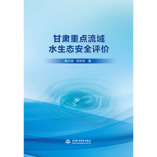 甘肃重点流域水生态安全评价 商品图0