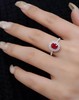1.1ct刻面红宝石戒指 商品缩略图3