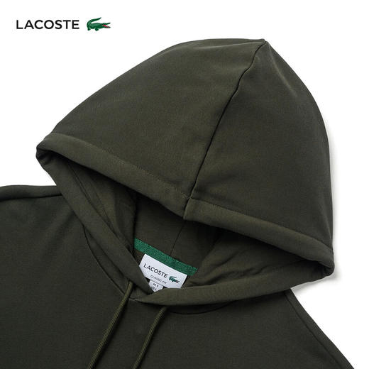 Lacoste法国鳄鱼男装新款套头纯色简约休闲抽绳连帽卫衣SH1643-98 商品图3