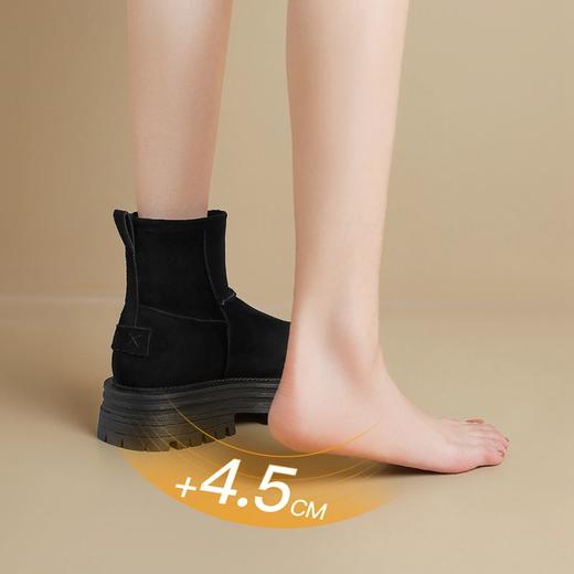 ZHR则则厚底加绒雪地靴女鞋ins百搭棉鞋2024冬季新款保暖防寒靴女 商品图5