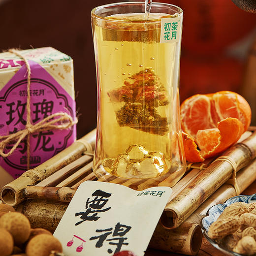 【冬日饮茶】初茶花月玫瑰乌龙茶包3g*7枚装/包 玫瑰花香 乌龙茶香 柔而不涩 商品图0