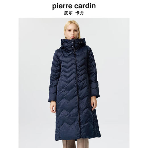 皮尔卡丹女装羽绒服白鸭绒羽绒衣加厚保暖通勤外套P3493Y3408N0
 商品图0