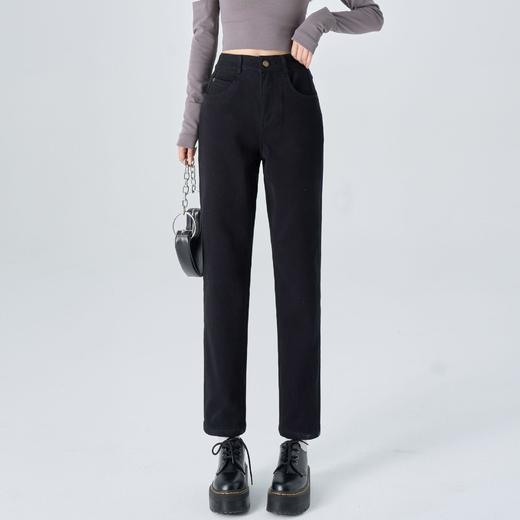 【纯棉牛仔烟管裤】【专柜品质】男女同款冬季加绒加厚纯棉贝贝绒牛仔烟管休闲裤 商品图6