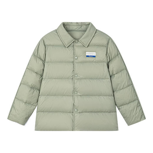 笛莎千与2024冬季新款男女童同款简约时尚衬衫式轻薄羽绒服 商品图4