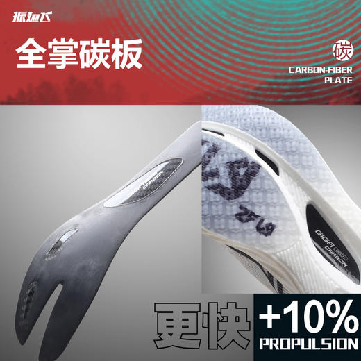 ZFLY振翅飞全掌碳板中考竞速体测鞋短跑跳高跳远训练鞋 商品图2