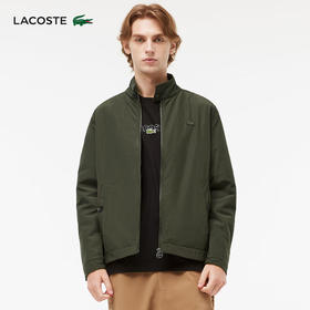 Lacoste法国鳄鱼男装新款时尚百搭休闲拉链立领棉服外套BH0684-98