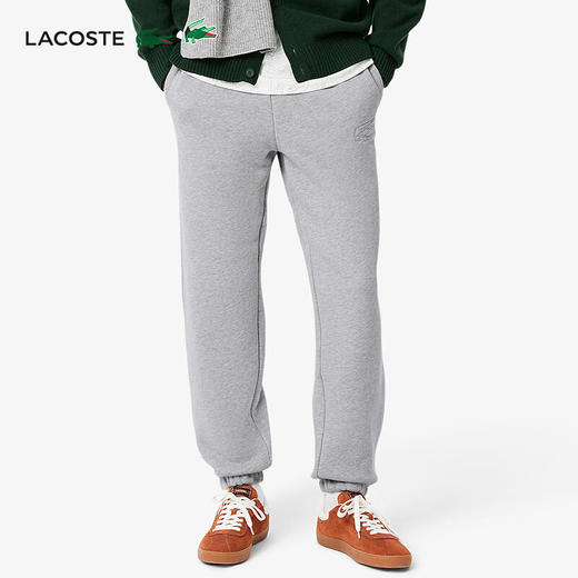 Lacoste法国鳄鱼男装新款运动休闲纯棉百搭束脚长裤XH3607-10 商品图3