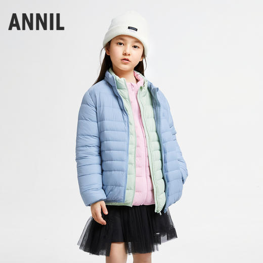 【轻薄5~15℃】男女童蓄热三防短款羽绒外套新款安奈儿童装实体店同款AM435515 商品图2