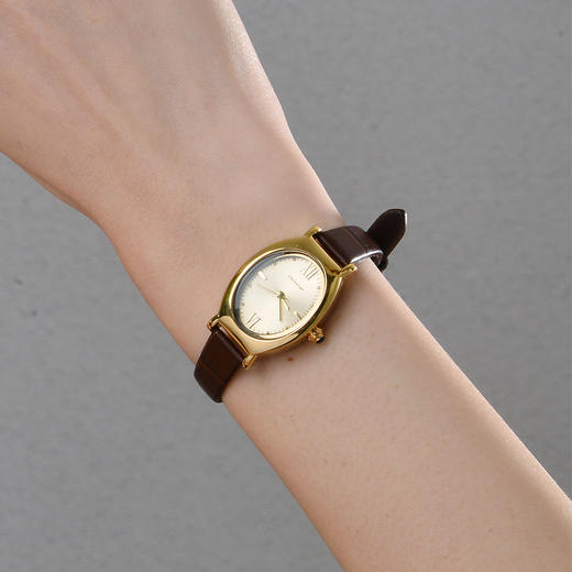 Manreya玛芮雅心动时分法式复古真皮手表 商品图4