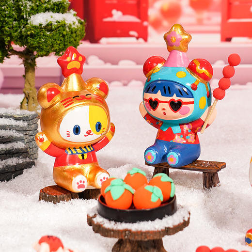 春节不打烊  TOI图益石膏涂色娃娃儿童2025新年涂色石膏小熊手工涂鸦彩绘礼物 商品图9