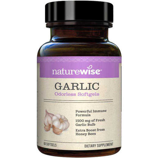Naturewise牌大蒜素蜂王浆软胶囊 60粒 商品图0