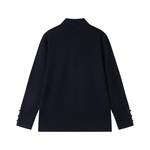 T1941秋冬季新款时尚个性日系纯色纽扣立领卫衣休闲百搭潮流上衣 商品图5