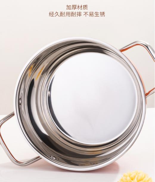 艾乐家24CM加厚不锈钢汤蒸锅 多功能煲汤锅 电磁炉通用 商品图2