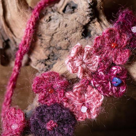 牧衣游 文艺百搭毛衣项链新款红色氛围 桃棉【不支持会员折】 商品图1