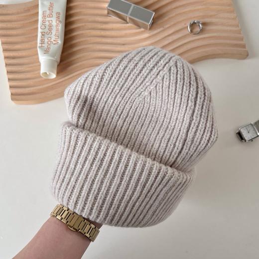 老米优品🎈3-5天。羊毛帽！好温暖《100%澳洲进口绵羊毛帽子》冬日不可或缺美好小物，gao品质系列！韩系针织羊毛帽子 MZ241126A 商品图4